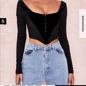 Gorgeous House of CB Black Corset Top